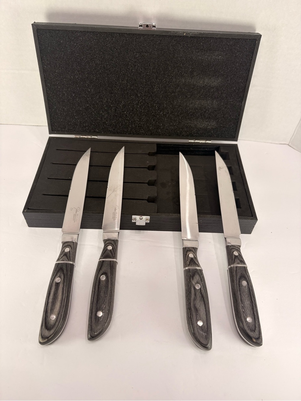 🔪 Solna Premium Gourmet Collection Japanese Steel Steak Knife Set 4 Knives